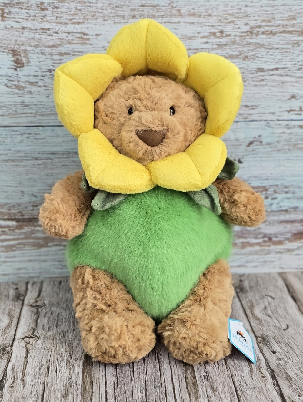 *NWT* JELLYCAT Bartholomew Bear Daffodil Outfit Plush Toy - Picture 13 of 13